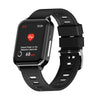 Bearscome CFDA RIG With ECG Blood Oxygen Sleep Monitoring Health Sports SmartWatch - Black(Extra complimentary nylon strap)