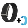 Bearscome ECG blood glucose blood oxygen Uric acid cholesterol monitoring Smart Bracelet Long Battery Life - Black+ An extra random color watch strap