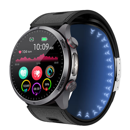Bearscome Max 5 High Precision Air Pump Blood Pressure ECG Blood Sugar Blood Oxygen Monitoring SmartWatch