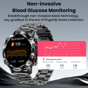 Bearscome PRO 3 High-end ECG/EKG blood sugar health HD sports smart watch