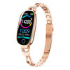 Bearscome Blood Sugar Blood Pressure monitoring Luxury Diamond Design Fashion Smartwatch - Gold