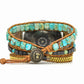 Imperial Stone Bead Hand-Woven strap With Bohemian Style