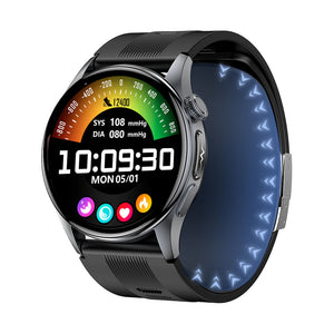Bearscome Max 6 High-end Flagship Air Pump Blood Pressure ECG Blood Sugar Blood Oxygen Monitoring SmartWatch